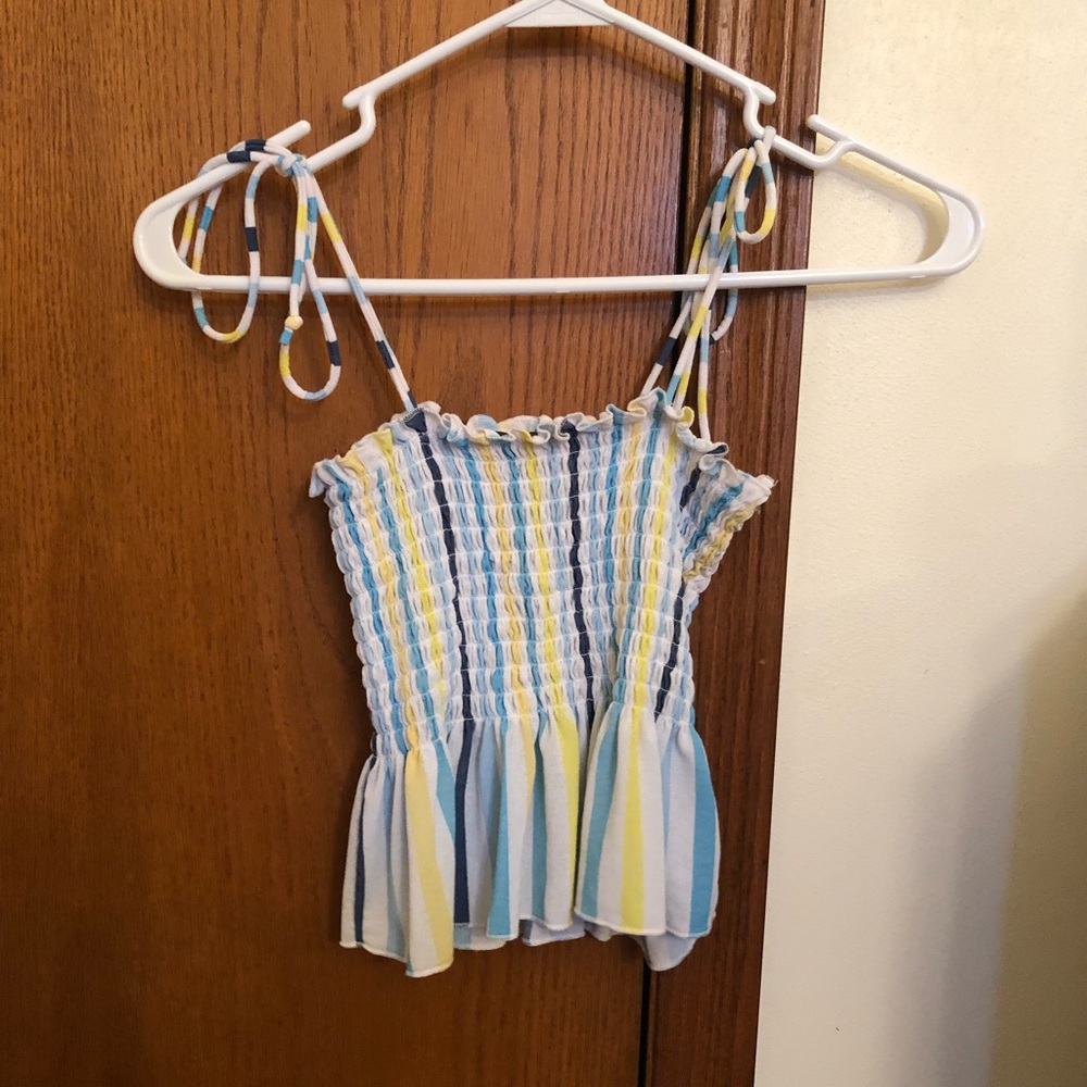 tie strap crop top